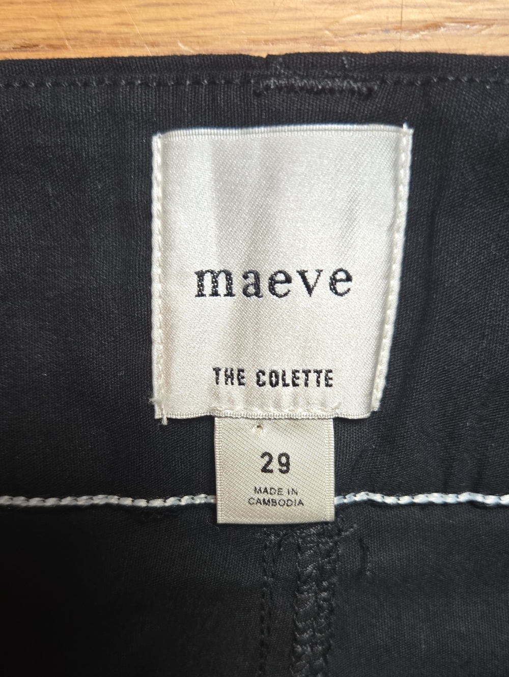 Anthropologie Maeve Colette black high-rise wide leg crop pants - Picture 7 of 8